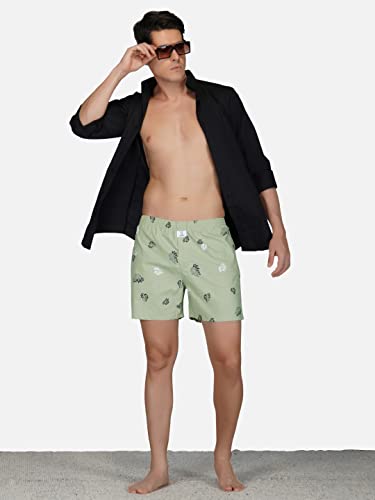 Image of Longies Men's Cotton Printed Regular Boxer Shorts