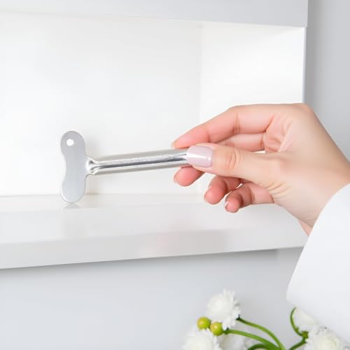 Zahnpasta-Quetscher aus Edelstahl, für Haarfärbemittel, langlebig, für Sicherheit im Badezimmer, 5 Stück