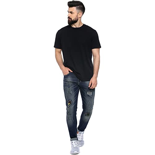 Image of CAHOOT Men's Denim Jeans for Regular Wear | Denim Fabric | Slim Fit | Jeans Crafted with Comfort Fit and High-Performance for Everyday Casual Wear
