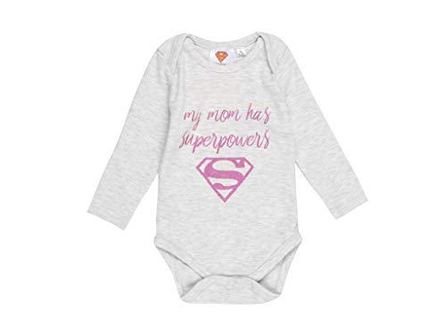 Preisvergleich Produktbild Global Brands Supergirl Mädchen Babybody (grau, 62)