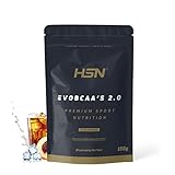 BCAA 12:1:1 con Glutamina de HSN Evobcaa's 2.0 | Sabor Té Helado Melocotón 150 gr = 14 Tomas por Envase de Aminoácidos Ramificados (Leucina + Valina + Isoleucina) | No-GMO, Sin Gluten