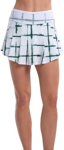 Lucky In Love Shibori Plaid Skirt