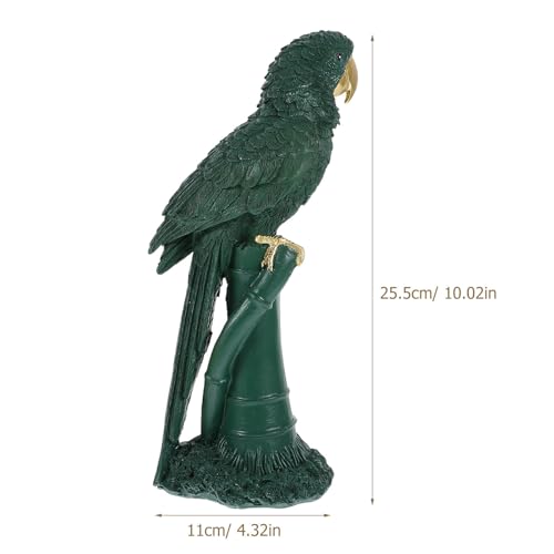 Modèle Simulé Perroquet Résine Réaliste Décoration Oiseau Maison