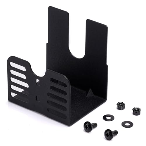onlyfire Universal-Halterung für Grillrost, 7,6 cm (3 Zoll), Drehspieß, 2 Schrauben, Schwarz