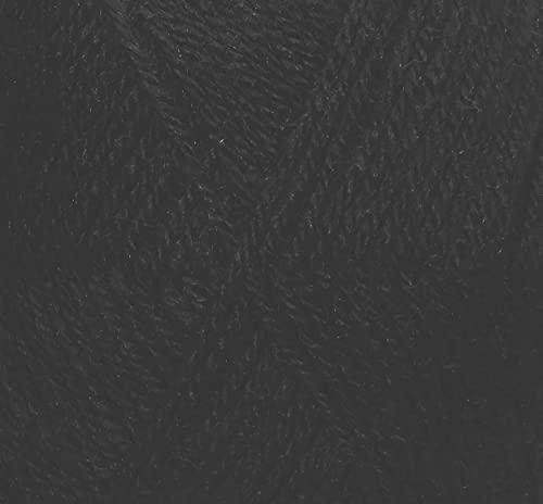 Image of OSWAL 3 Ply Knitting Yarn Wool, Black 500 GMS Best Used with Knitting Needles, Crochet Needles Wool Yarn for Knitting.-ED Art-EGI