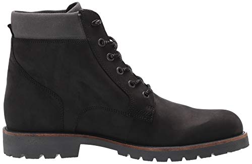 Ecco Mens Jamestown High Ankle Boot, Black/Magnet Nubuck, 10-10.5 Us #TOP5
