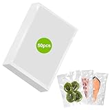 50 Piezas Bolsa al Vacío de Alimentos 20 x 30cm Bolsas para Envasar al Vacio para Alimentos Sin BPA Vacuum Beutel Lebensmittel Bolsas de Vacío Gofradas para Conservación de Alimentos y Cocción