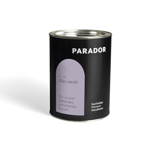 Parador Wandfarbe Lilac Smoke lila grau pastell 2,5 L - nachhaltige Premium Innenfarbe matt - hohe Deckkraft tropffest spritzfest ergiebig schnelltrocknend geruchsneutral vegan