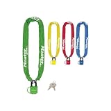 1 MASTER LOCK Cadena de candado para bicicletas con candado con llave: ideal para bicicletas, bicicletas el�ctricas, veh�culos todo terreno y m�s