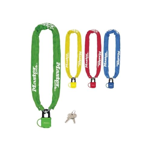 MASTER LOCK Catena antifurto per bici con lucchetto a chiave - Ideale per bici, bici elettriche, ATV e altro