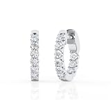 Belacqua Inside-Out Lab Diamond Hoops