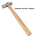 GreatNeck BP12 Ball Peen Hammer, 12 Oz. Drop Forged Steel Metalworking Tool With Precision-Balanced Authentic Hickory Wood Ball Peen Hammer Handle, For Riveting, Shaping, And Bending Metal