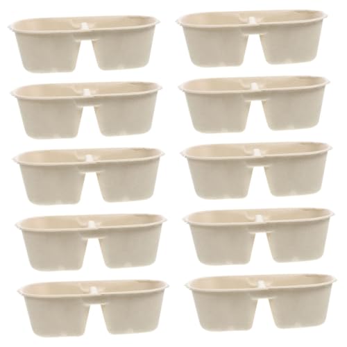 Sosoport 10pcs Disposable Dog Bowls and Puppy Water Bowl Set Multi-Function Practical No Cleaning Outdoor and Indoor