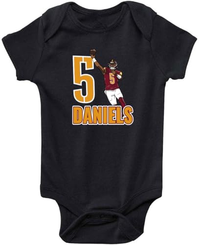 Jayden Daniels 5 Washington Baby 1 Piece Short Sleeve