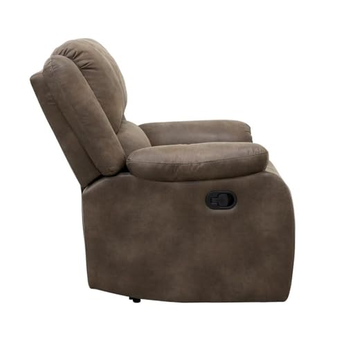 Sillón Microfibra Pulida Marrón Plegable miniatura 5