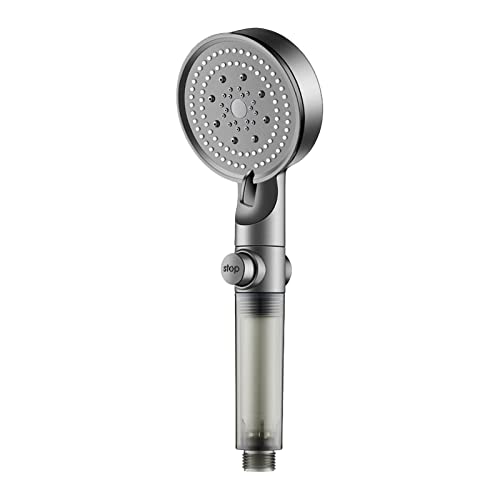 Filtros de mecha de algodón, cabezal de ducha de mano de alta presión con filtro de carbono, cabezal de ducha filtrado con suavizante de agua dura, cabezal de ducha de mano de alta presión, 5 modos de