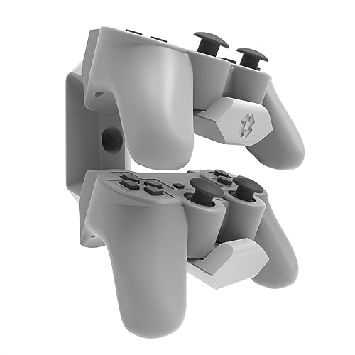 Suporte de Parede Compatível Com 2 Controles do Xbox ou PlayStation- Branco