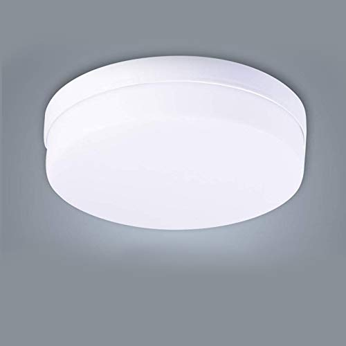 Sararoom Plafon LED Techo 48W, Ø30cm-4320LM Super Brillante LED Lámpara de Techo Moderna Blanco Frío 6500K Plafones LED IP54 Impermeable Lampara Techo Downlight Lampara Led para Baño Cocina Balcón Cover