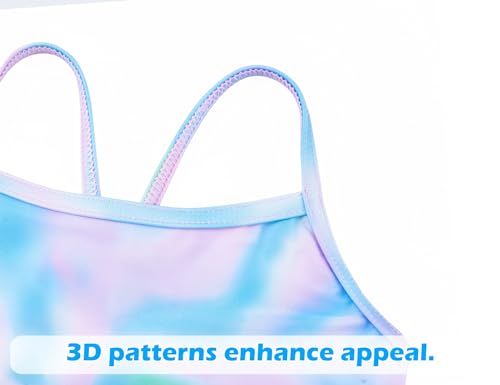 Snowheart Girls Swimsuit One-Piece Bathing Suits Multicolor Kids Sport Summer Beach Swimwear for 2-12 Years Old3