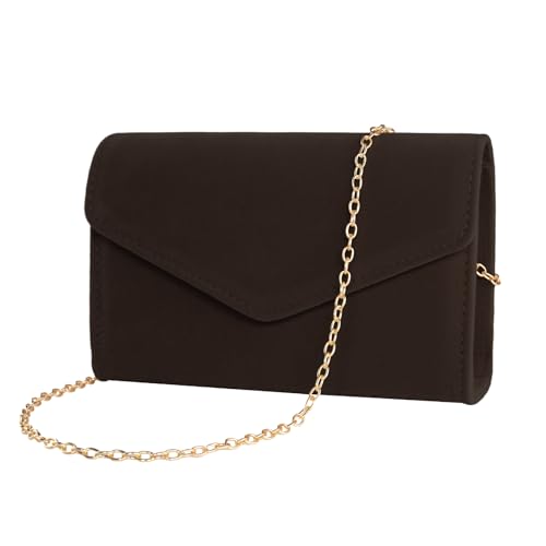 Image of Clutch Purses for Women Evening Bag Faux Suede Formal Party Wedding Cocktail Prom