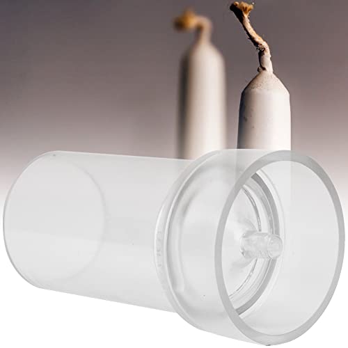 ZJchao Vela S, Pilar de Vela de Plástico Transparente Pilar de Consejo de la Iglesia Candela con Cubierta de Metal (columna del techo de la iglesia 5 * 10)