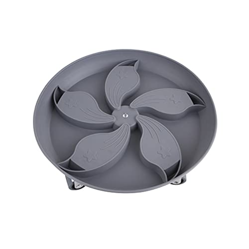 Chariot à jardinières gris pour déplacer facilement vos pots de fleurs de l'intérieur au balcon
