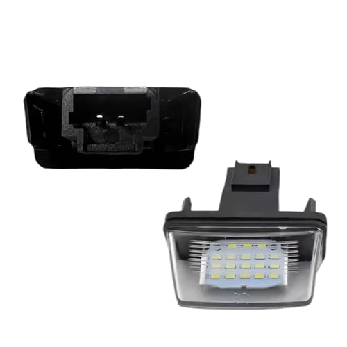Luz matrícula coche blanca para Citroen Xsara Picasso y Berlingo 1999-2012 bombillas 3