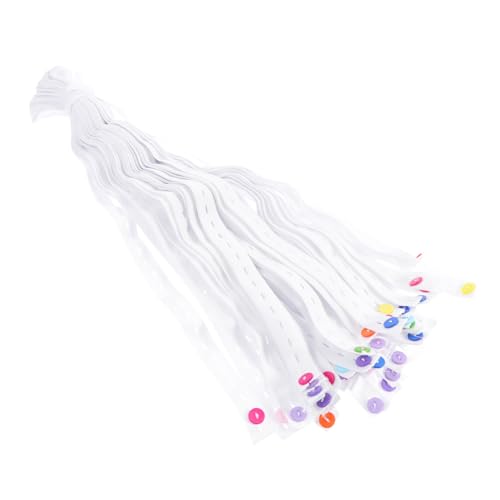 ORFOFE 50 Stück Verstellbare Fixiergurte mit Komfort bügel Weich Hautfreundlich Einfache Handhabung ohne Windelklammer Flexibel Anpassbar für Sicheren Sitz bei Säuglingen