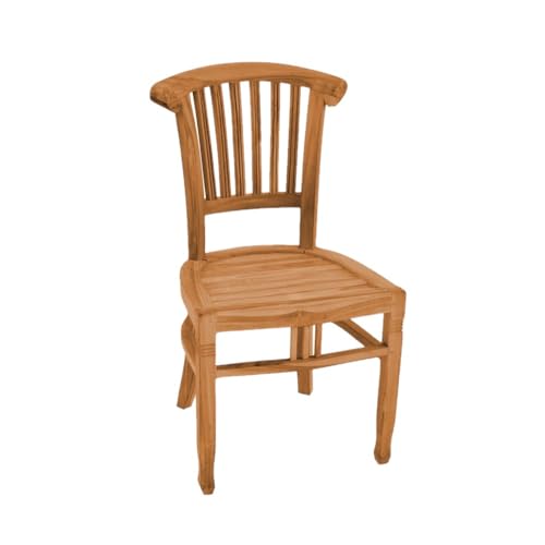 Teako Design Stuhl Teakholz Livorno Massivholz Wetterfest, Robuste…