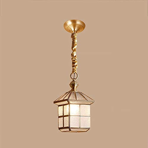 Lampe martelage en verre lanterne suspendue pour un café cosy