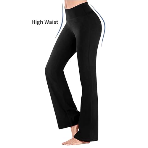 Flare Leggings for Girls Casual High Waisted Bell Bottom Bootcut Pants Athletic Yoga Dance Flared Pants3
