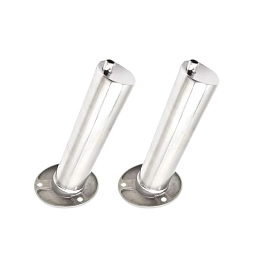 MARINE CITY Rod Holder with Drain Flush Mount Fishing Rod Pole Holders, Heavy-Duty 316 Stainless Steel, 15° Angle, Corrosion-Resistant for Marines, Boats & Ships (Pack of 2)
