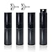 Modixun Przenośny mini rozpylacz do perfum 8 ml, podróżny rozpylacz perfum z rozpylaczem do wielokrotnego napełniania, kieszonkowy rozpylacz do perfum pusty dozownik perfum z 2 lejkami, czarny matowy