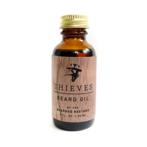 TBB Thieves Premium Beard Oil for Men | Leave-In Beard Conditioner | Keeps Facial Hair Soft and Moisturizes Skin | Jojoba Oil, Argan & Sweet Almond Essential Oils (1 Oz.) Cover