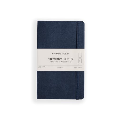 Carnet de notes uni bleu myPAPERCLIP pour vos réunions et croquis