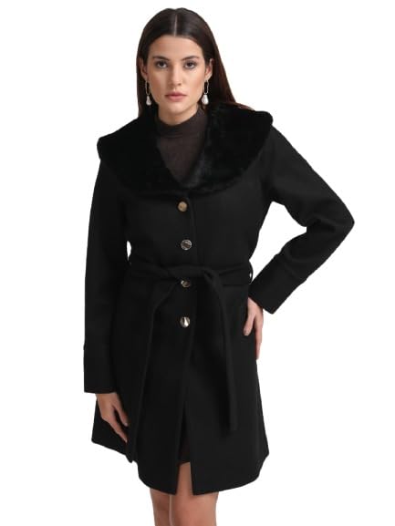 kazo Overcoat With Fur Collar And Buttons-picture-22
