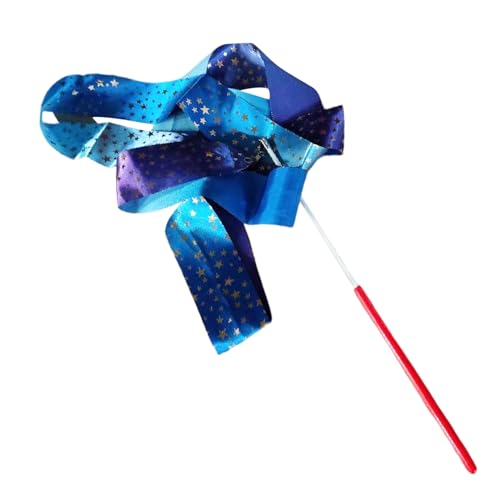 Rubans De Danse - Matériau En Nylon Et Fibre De Verre, Ruban De Gymnastique | Streamer Étoile Dorée De 78 Pouces, 20g, Pôle Artistique Dégradé Pour Les Performances Scolaires Et Les Fêtes D'anniversai