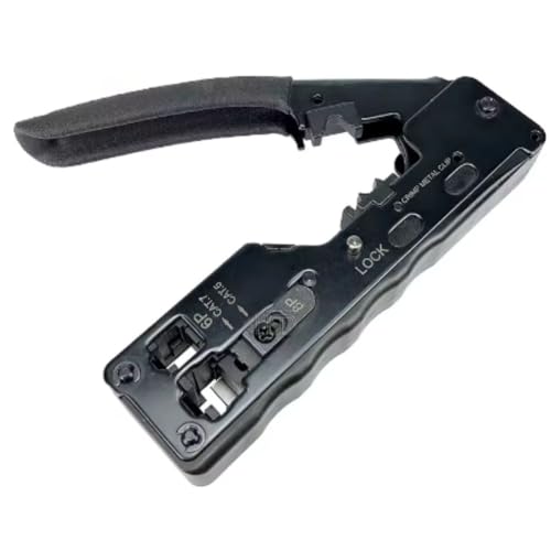 Alicate de Crimpar Proficional Rj45 Vazado Rj11 Cat5 Cat6 Cat7