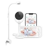 NETVUE Baby Monitor with 4 in 1 Holder, 1080P HD Baby Monitor with Camera and Night Vision, 5 inch Smart Video Baby Camera Monitor with App