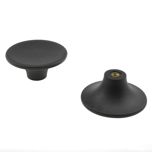 Bakelite Replacement Knob for Dutch Ovens - Compatible with Le Creuset, Aldi, Lodge Black, 2 Sets