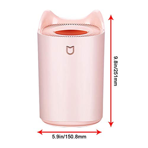 Cool Mist Humidifier|Humidifiers For Bedroom,3.3L Usb Double Spray Humidifiers With Colorful Changing Led Light,Whisper-Quiet Operation For Bedroom, Office And Babies, Bpa Free, Max 30 Hours Operation #TOP1