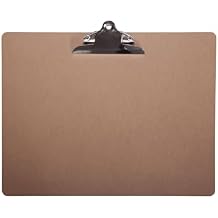 MAULclassic Writing Board DIN A3 Landscape Hard Fibre Wood Recyclable Retro Clip 25 mm Clamp Width