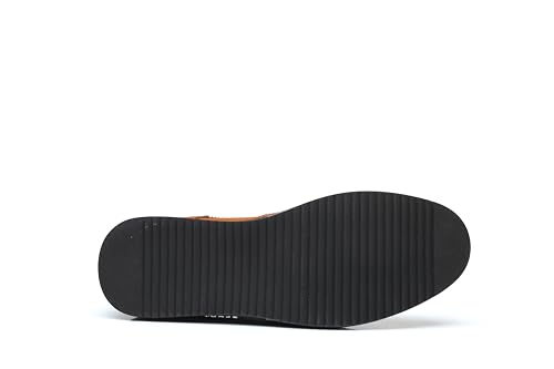 Men's Suede Oxford Dress Shoes, Navy Blue, Brogue Wingtip Design, Casual Business4