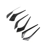 HavmAk Tri-Line-Satteltaschendeckel mit Akzenten for Motorräder, Chrom, kompatibel mit Electra Road, Street Glides, Road Kings 2014–2020 (Color : ABC SET)