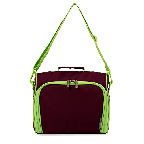 Image of J World Casey Girls Lunch Bag. Cute Insulated Lunch-Box for Women, Purple