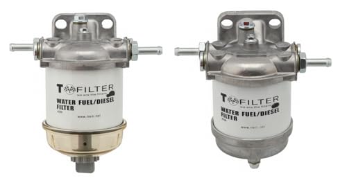 wellenshop Dieselfilter mit Wasserabscheider bis 150 PS, Treibstofffilter, Kraftstofffilter für Boote Größe Ersatzfilter