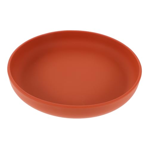Healeved Silicone Spill Proof Bowl for Elderly and Disabled Non Slip Suction Plate Adaptive Dining Tableware for and Seniors Caramel Color and