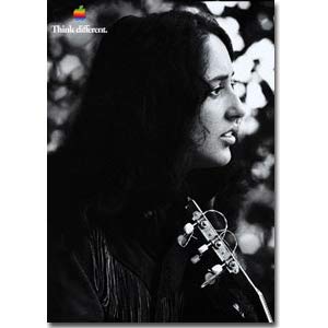 Amazon.com: Joan Baez Apple Think Different Póster 24 x 36 inches