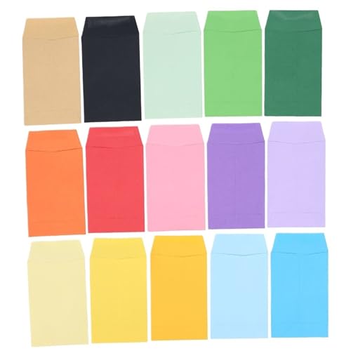Enveloppes vierges pour argent liquide - 200 petites enveloppes colorées