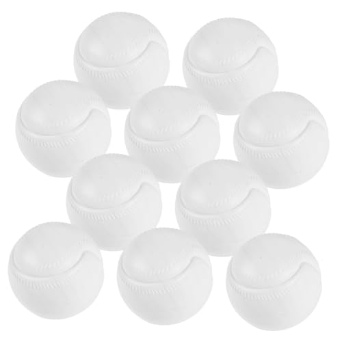 BESPORTBLE - BESPORTBLE 10 pièces Balles Plastique Légères et Creuses pour Garçon Fille Jouets Baseball Dextérieur et Dintérieur Adaptées pour Entraînement et Jeux Lot de Balles de Baseball Plastique